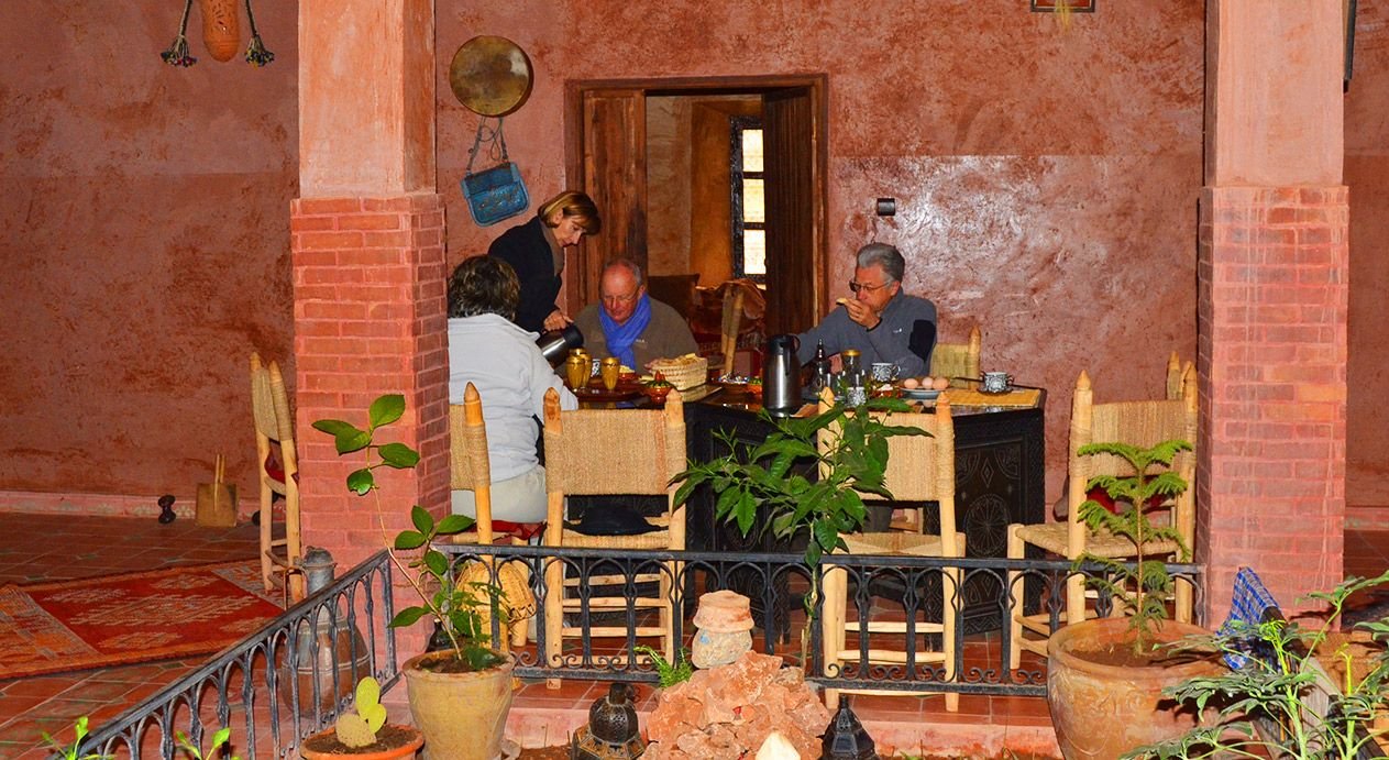 Hotel in valley of Ait Bouguemez Morocco
