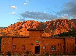 Hotel in valley of Ait Bouguemez Morocco