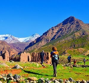 Hotel in valley of Ait Bouguemez Morocco
